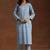 women ethnic motifs printed regular kurta with trousers