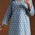 women ethnic motifs printed regular kurta with trousers