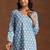 women ethnic motifs printed regular kurta with trousers