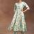 women floral printed panelled kurta with trousers