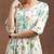 women floral printed panelled kurta with trousers