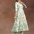 women floral printed panelled kurta with trousers
