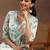 women floral printed panelled kurta with trousers