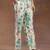 women floral printed panelled kurta with trousers