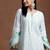 women ethnic motifs printed regular kurta with trousers & with dupatta