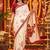 Off white women ethnic motifs embroidered designer garad saree