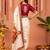 Off white women ethnic motifs embroidered designer garad saree