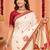 Off white women ethnic motifs embroidered designer garad saree