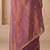 Purple embellished embroidered silk blend designer saree