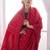 Red woven design zari satin heavy work banarasi saree