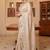 Cream woven design zari silk blend designer mysore silk saree