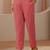 red ethnic printed cotton blend straight suit set