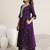 women floral embroidered regular sequinned kurta with trousers & with dupatta