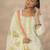 women ethnic motifs printed regular thread work kurta with trousers & with dupatta