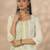 women ethnic motifs printed regular thread work kurta with trousers & with dupatta