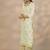 women ethnic motifs printed regular thread work kurta with trousers & with dupatta
