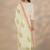 women ethnic motifs printed regular thread work kurta with trousers & with dupatta