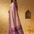 Pink woven design zari silk blend designer saree