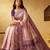 Pink woven design zari silk blend designer saree