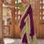 Purple woven design zari silk blend designer patola saree
