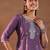 floral embroidered straight gotta patti kurta with trousers & dupatta