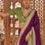 Purple woven design zari silk blend designer patola saree
