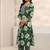 women floral printed regular thread work kurta with trousers & with dupatta