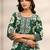 women floral printed regular thread work kurta with trousers & with dupatta