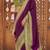 Purple woven design zari silk blend designer patola saree
