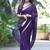 Purple ethnic motifs zari designer saree