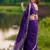 Purple ethnic motifs zari designer saree