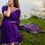 Purple ethnic motifs zari designer saree