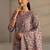 libas pink floral printed straight suit set with dupatta