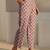 libas pink floral printed straight suit set with dupatta