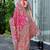 Pink paisley embroidered designer saree
