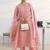women ethnic motifs printed regular kurta with trousers & with dupatta