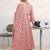women ethnic motifs printed regular kurta with trousers & with dupatta
