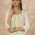 women ethnic motifs printed regular thread work kurta with trousers & with dupatta