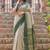 Beige woven design zari  cotton designer saree