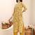 libas mustard floral printed straight suit set with dupatta