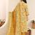 libas mustard floral printed straight suit set with dupatta