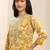 libas mustard floral printed straight suit set with dupatta
