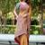 Mustard paisley embroidered designer saree