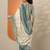 floral printed v-neck thread work straight kurta with trousers & dupatta