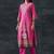 women ethnic motifs printed regular kurta with trousers & with dupatta