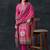 women ethnic motifs printed regular kurta with trousers & with dupatta