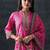 women ethnic motifs printed regular kurta with trousers & with dupatta