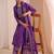 women ethnic motifs printed regular thread work kurta with trousers & with dupatta