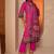 ethnic motifs printed mandarin collar straight kurta with trousers & dupatta