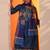women floral embroidered regular thread work kurta with trousers & with dupatta